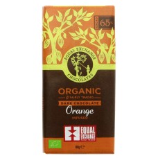 DARK CHOCOLATE WITH ORANGE 65% (Equal Exchange) 100g