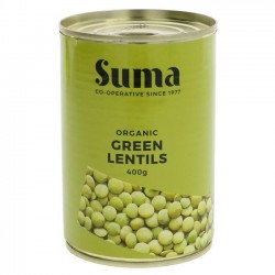 LENTILS - GREEN TINNED (Suma) 400g