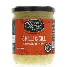 RAW SAUERKRAUT - CHILLI & DILL (Cultured Food Co.) 400g