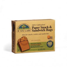 PAPER SANDWICH BAGS (If You Care) x 48 bags
