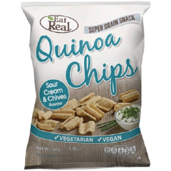 QUINOA CRISPS - SOUR CREAM & CHIVES (Eat Real) 30g